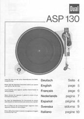 Dual ASP 130 Manual Del Usuario