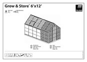 Palram Grow & Store 6'x12' Instrucciones De Montaje