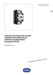 Stahl 8530/1-RCCB Serie Manual De Instrucciones