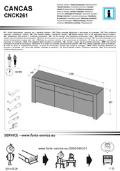 Forte CANCAS CNCK261 Instrucciones De Montaje