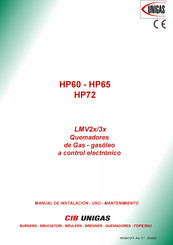 CIB UNIGAS HP60 Manual De Instalacion Y Uso & Mantenimiento