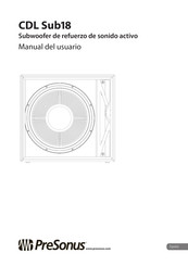 PRESONUS CDL Sub18 Manual Del Usuario