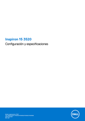 Dell inspiron 15 3520 Configuración Y Especificaciones