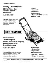 Craftsman 536.885601 Manual Del Usuario