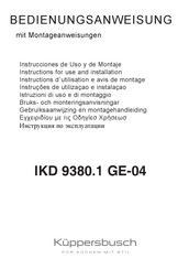 Kuppersbusch IKD 9380.1 GE-04 Instrucciones De Uso