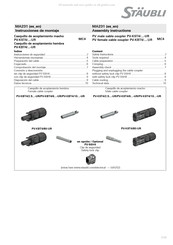 Staubli PV-KBT4/10II-UR Instrucciones De Montaje