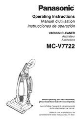 Panasonic MC-V7722 Instrucciones De Operación