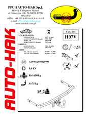 AUTO-HAK H07V Instrucciones De Instalación