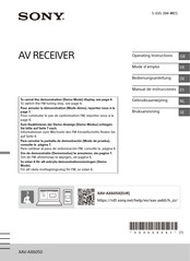 Sony XAV-AX6050 Manual De Instrucciones