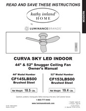 Luminance Brands CF145LBS00 Manual Del Propietário