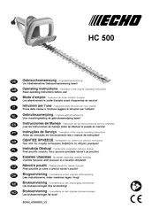 Echo HC 500 Instrucciones De Manejo