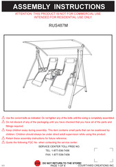 Courtyard Creations RUS487M Instrucciones De Armado