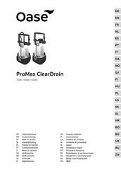 Oase ProMax ClearDrain Serie Puesta En Marcha