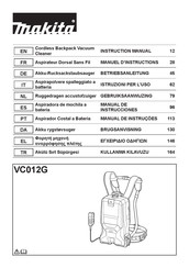 Makita VC012GM2NL1 Manual De Instrucciones