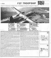 ESCI/ERTL F 27 TROOPSHIP 9112 Instrucciones De Montaje