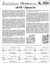 Italeri A-7E - CORSAIR II 1224 Instrucciones De Montaje