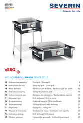 SEVERIN eBBQ PG 8112 SENOA STYLE Instrucciones De Uso