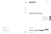 Sony BRAVIA VPL-HW15 Manual De Instrucciones