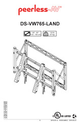 peerless-AV DS-VW765-LAND Manual Del Usuario