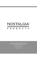 Nostalgia Products NSPCRP12 Serie Manual De Instrucciones