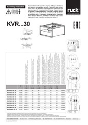 Ruck Ventilatoren KVR 5025 E2 20 Instrucciones De Montaje