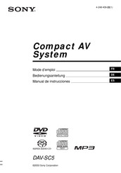 Sony DAV-SC5 Manual De Instrucciones