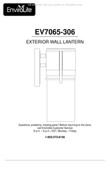 Envirolite EV7065-306 Manual Del Usuario