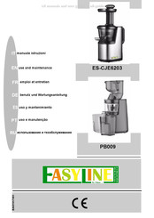 Fimar EASYLINE ES-CJE6203 Uso Y Mantenimiento