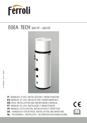 Ferroli EGEA TECH 200 LT-S Manual De Uso, Instalación Y Mantenimiento