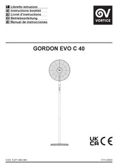 Vortice GORDON EVO C 40 Manual De Instrucciones