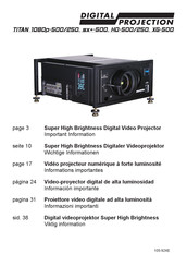 Digital Projection HD-250 Información Importante