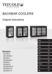 Tefcold BA30H-P Manual De Instruccion