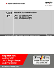 EWM Tetrix XQ 500 AC/DC puls Manual De Instrucciones