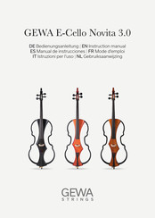 Gewa Music E-Cello Novita 3.0 Manual De Instrucciones