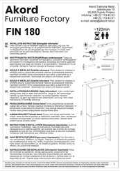 Akord FIN 180 Instrucciones De Instalación