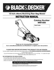 Black and Decker MM1800 Manual De Instrucciones