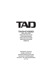 TAD TAD-C1000-K Manual De Instrucciones