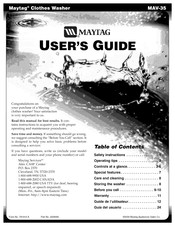 Maytag MAV-35 Guia Del Usuario