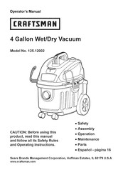 Craftsman 125.12002 Manual De Instrucciones