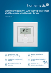 HomeMatic HmIP-WTH-1 Manual De Instalacion Y Uso