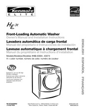 Kenmore Elite HE 3T 110.45975 Manual Del Propietario E Instrucciones De Instalación