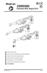 Snap-On CDRR2005 Traducción De Las Instrucciones Originales