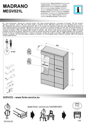 Forte MADRANO MEGV521L Instrucción De Montaje