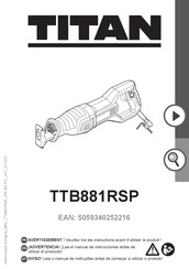 Titan TTB881RSP Manual De Instrucciones