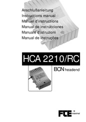 FTE Maximal HCA 2210/RC Manual De Instrucciones