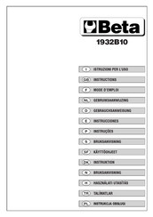 Beta 1932B10 Instrucciones