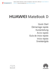 Huawei MateBook D Guia De Inicio Rapido