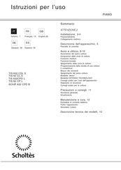 SCHOLTES TIS 62 CL Manual De Instrucciones