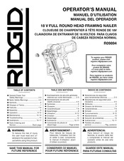 Ridgid R09894 Manual Del Operador