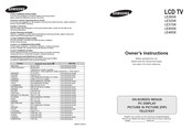 Samsung LE32S8 Instrucciones Del Propietario